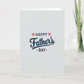 Elegante Vaderdag Kaart met Script (Voorkant)