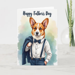 Elegante Vaderdag kaart voor hondenbezitters