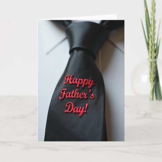 Elegante Vaderdag stropdas kaart (Voorkant)