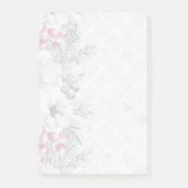 Elegante Vakantie Bloemen Berry Witte Kerst Post-it® Notes (Voorkant)