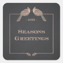 Elegante vakantie faux Roos gouden kardinalen