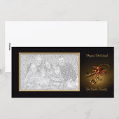 Elegante Vakantie Fotokaart Feestdagenkaart (Voorkant / Achterkant)