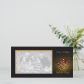 Elegante Vakantie Fotokaart Feestdagenkaart (Staand voorkant)