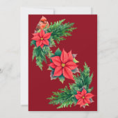 Elegante vakantie groen kerstfeest kaart (Achterkant)