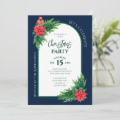 Elegante vakantie groen kerstfeest kaart (Staand voorkant)