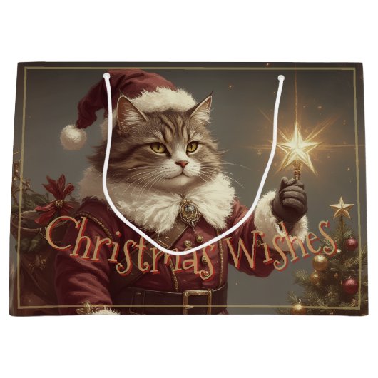 Elegante  vakantie kat groot cadeauzakje (Voorkant)