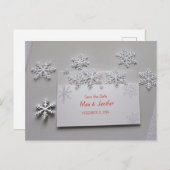 Elegante vakantie & kerst Save the Date Kaart (Voorkant / Achterkant)