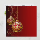 Elegante Vakantie - Kerst Uitnodiging (Voorkant / Achterkant)