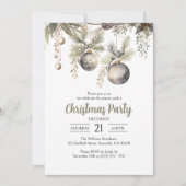 Elegante vakantie seizoen kerstfeest kaart (Voorkant)