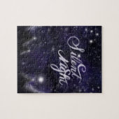 Elegante Vakantie sneeuwscène stille nacht Legpuzzel (Horizontaal)