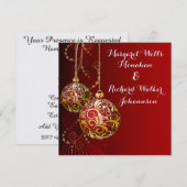 Elegante Vakantie - Trouw Uitnodiging (Voorkant / Achterkant)