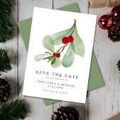 Elegante vakantie winter bruiloft save the date