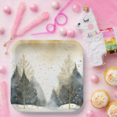 Elegante vakantiebomen papieren bordje (Feest)