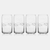 Elegante vakantiegroet blikvorm glas (Rechts)