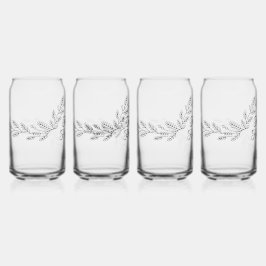 Elegante vakantiegroet blikvorm glas