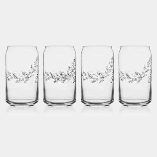 Elegante vakantiegroet blikvorm glas (Voorkant)