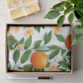 Elegante Valenciaanse Oranje bloem Tissuepapier (Geschenk)