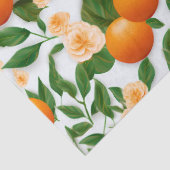 Elegante Valenciaanse Oranje bloem Tissuepapier (Detail)