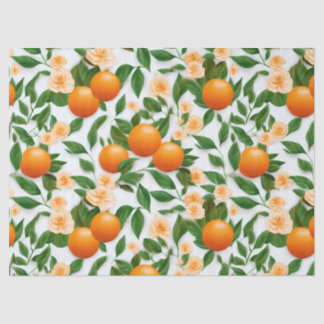 Elegante Valenciaanse Oranje bloem Tissuepapier