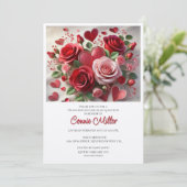 Elegante Valentijn verjaardag lunch Kaart (Staand voorkant)