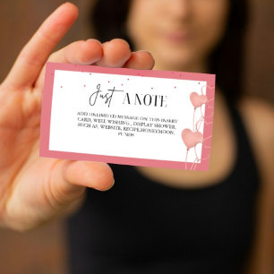 Elegante Valentijn Vrijgezellenfeest Display kaart