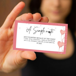 Elegante Valentijn Vrijgezellenfeest Display kaart