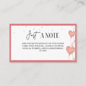 Elegante Valentijn Vrijgezellenfeest Display kaart (Voorkant)