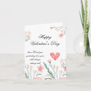 Elegante Valentijn's Day Kaart - op maat van uw ei