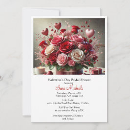Elegante Valentijnsdag Bruidsfeest Kaart