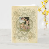 Elegante Valentijnsdag Cherub  Angel  Kaart (Gele Bloem)