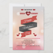 elegante Valentijnsdag flyer Kaart (Voorkant)