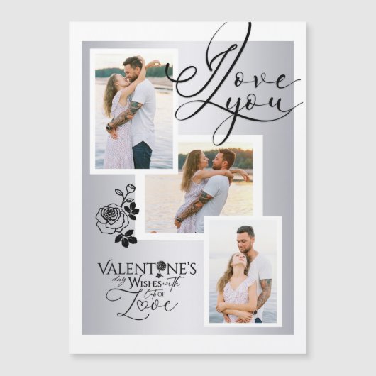 Elegante Valentijnsdag fotocollage (Voorkant)