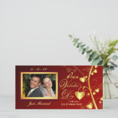 Elegante Valentijnsdag Fotokaarten Feestdagenkaart (Staand voorkant)