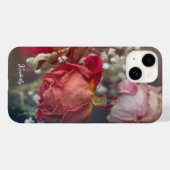 Elegante valentijnsdag gedroogde rozen aangepaste Case-Mate iPhone case (Achterkant (horizontaal))