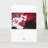 Elegante Valentijnsdag Hart Feestdagen Kaart (Achterkant)