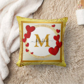 Elegante Valentijnsdag, Liefde, Jubileum Huwelijk Kussen (Deken)