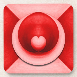 Elegante Valentijnsdag Liefdeshart Bier Onderzetter