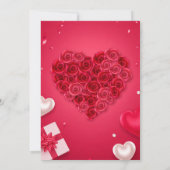 Elegante Valentijnsdag uitnodiging (Achterkant)