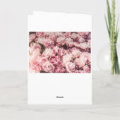 Elegante Valentijnsdagrozen Feestdagen Kaart (Achterkant)