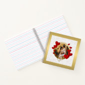 Elegante Valentijnse , Liefde, Jubileum Rood Hart Notitieboek (Binnen)