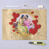 Elegante Valentijnse , Liefde, Jubileum Rood Hart Tissuepapier (Craft)