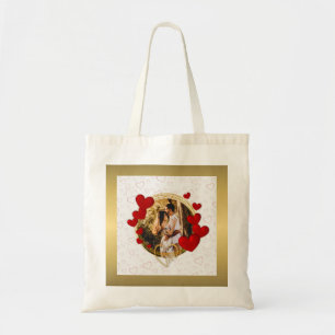 Elegante Valentijnse , Liefde, Jubileum Rood Hart Tote Bag