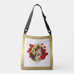 Elegante Valentijnskaarten, Liefde, Jubileum Rode Crossbody Tas