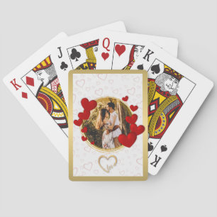 Elegante Valentijnskaarten, Liefde, Jubileum Rode Pokerkaarten