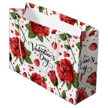 Elegante Valentijnsrode Rozen met Dieprode Hartjes