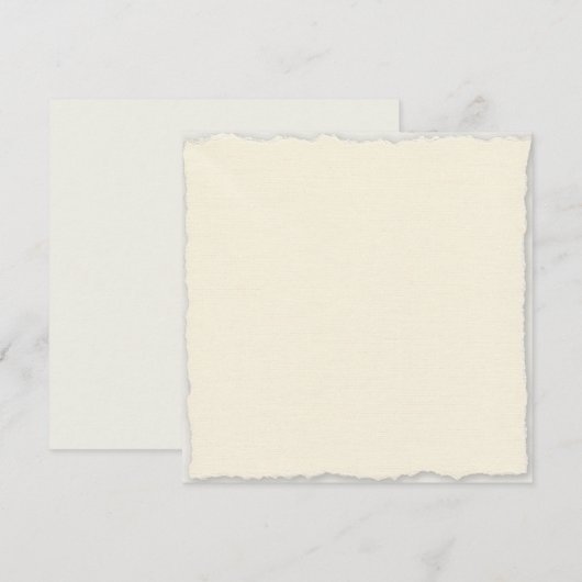 Elegante valse deklijst vierkant bedankkaart (Voorkant / Achterkant)