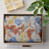 Elegante Van Gogh's Blue Irissen Poppies Kraft Tissuepapier (Geschenk)