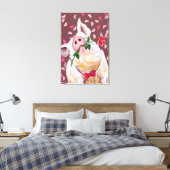 Elegante Varken Canvas Afdruk (Insitu (Slaapkamer))