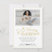 Elegante vastgoed kerstkaart (Achterkant)