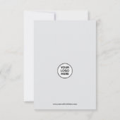 Elegante Vastgoed Makelaar Bedankkaart Goud (Achterkant)